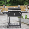 Outdoor Home Yard Enamel Cooking Stove Stainless Steel Rack Large BBQ Grill