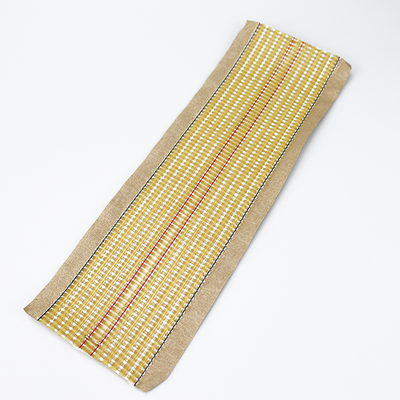 Ordinary Kraft Paper Bag with 140 Hot Strip on Three Lines